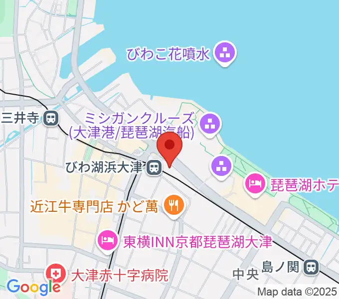 スカイプラザ浜大津の地図