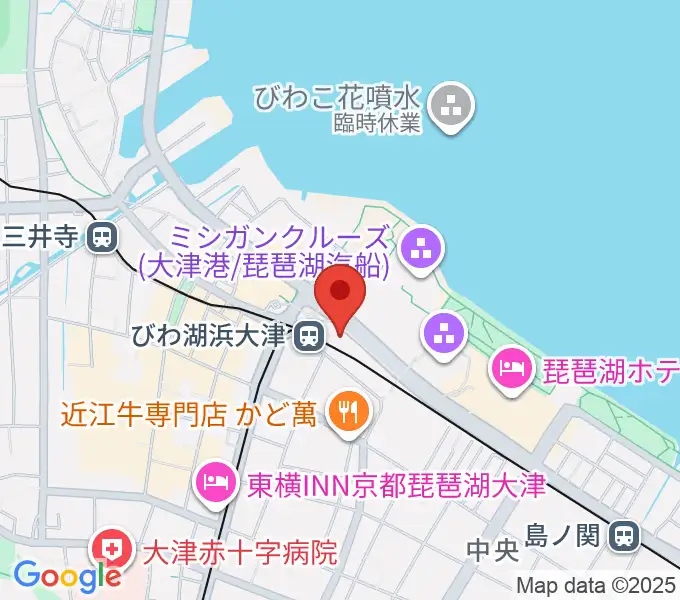 スカイプラザ浜大津の地図