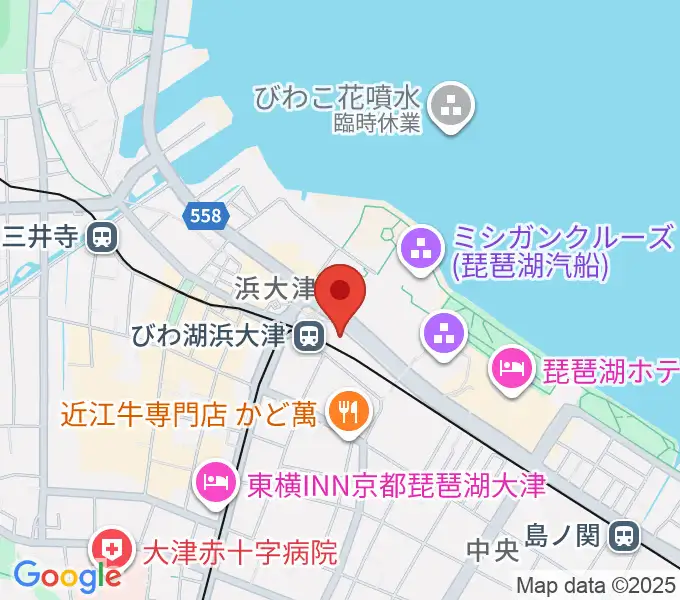 スカイプラザ浜大津の地図