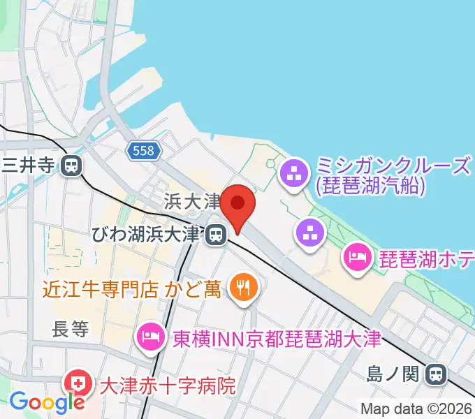 スカイプラザ浜大津の地図