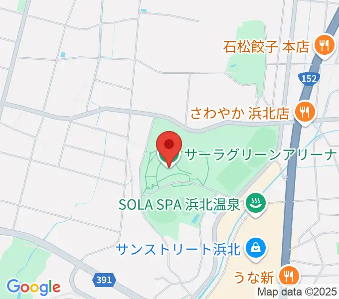 サーラグリーンアリーナの地図