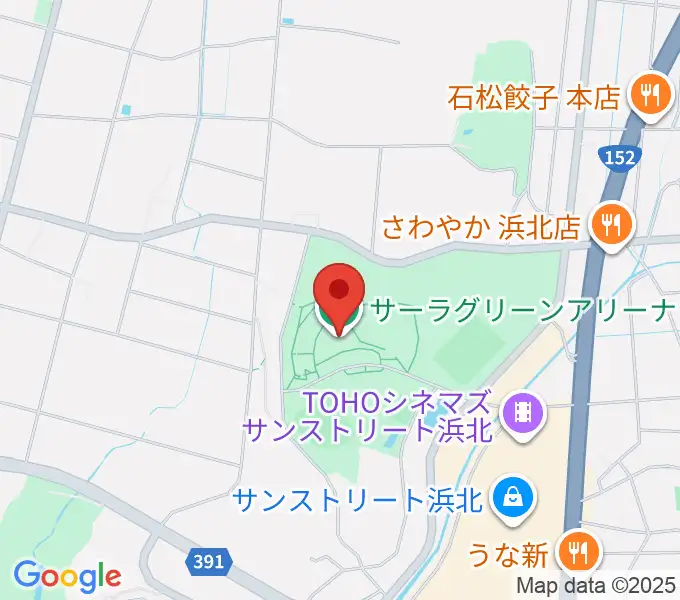 サーラグリーンアリーナの地図