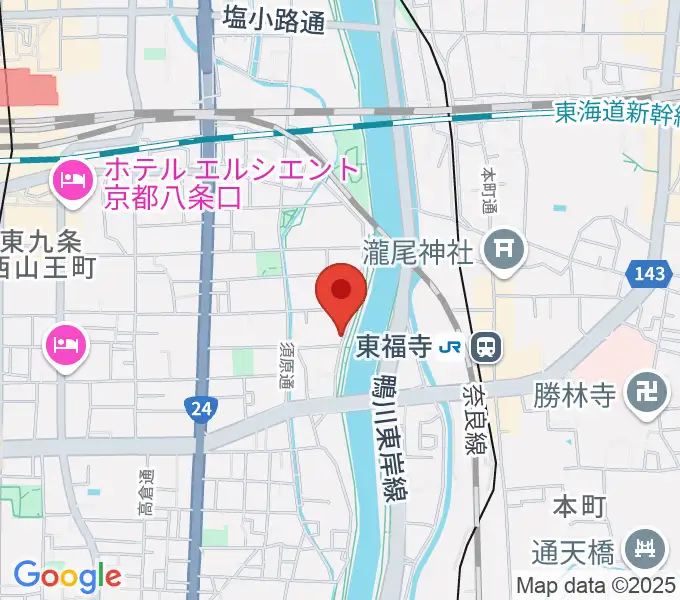 Theatre E9 Kyotoの地図