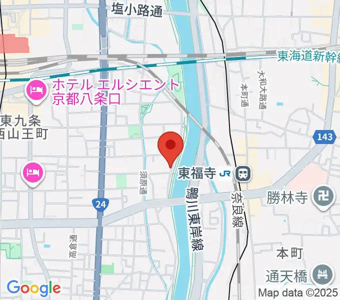 Theatre E9 Kyotoの地図