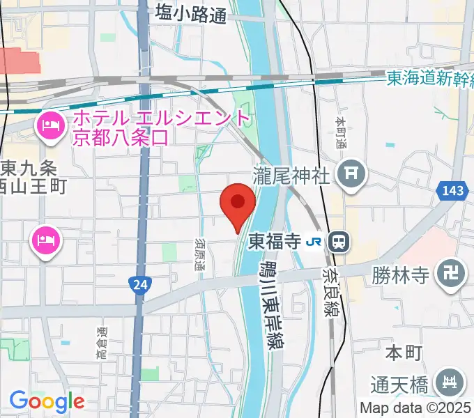 Theatre E9 Kyotoの地図