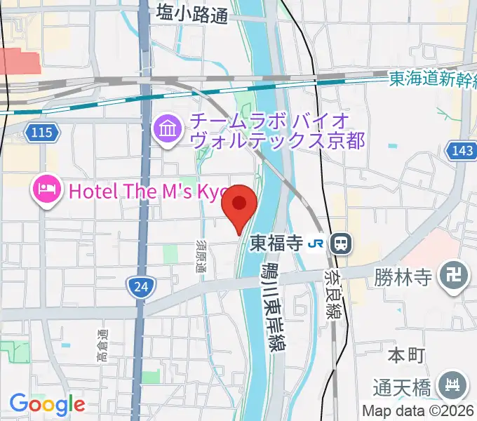 Theatre E9 Kyotoの地図