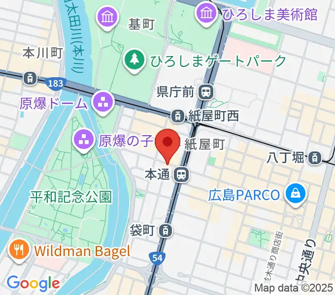 広島Yiseの地図