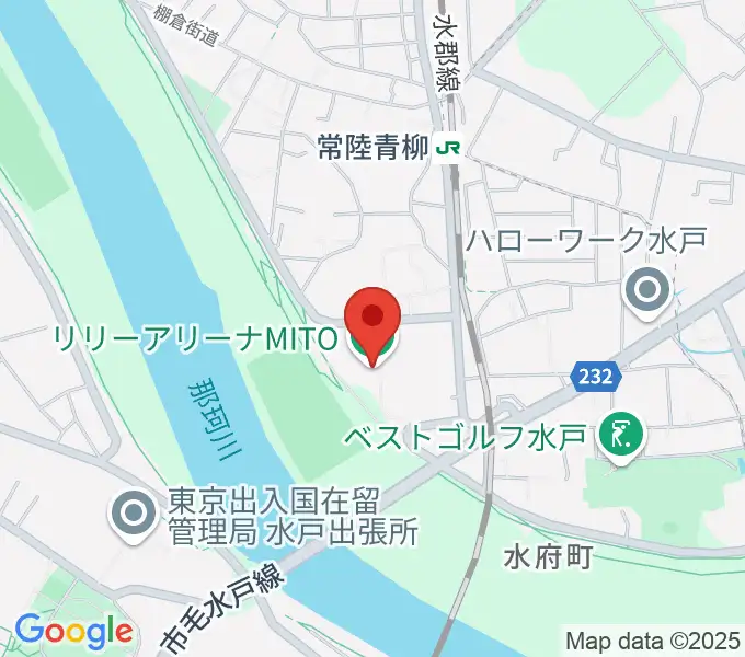 リリーアリーナMITOの地図