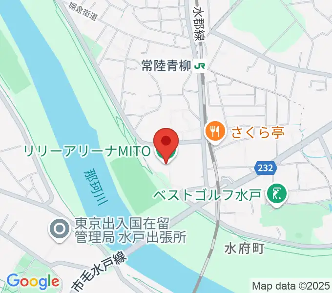 リリーアリーナMITOの地図