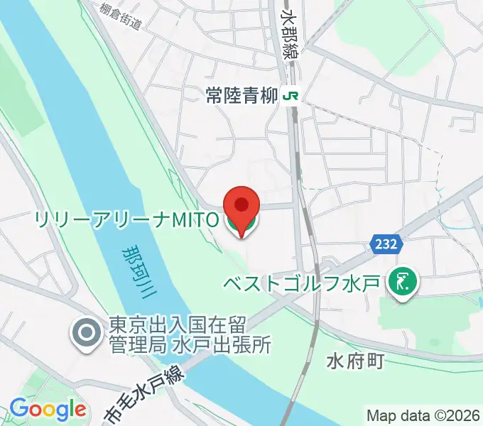 リリーアリーナMITOの地図