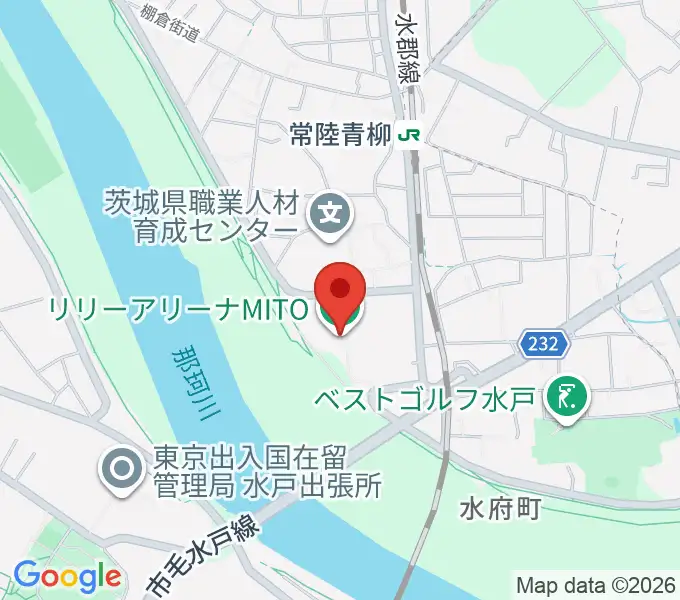 リリーアリーナMITOの地図