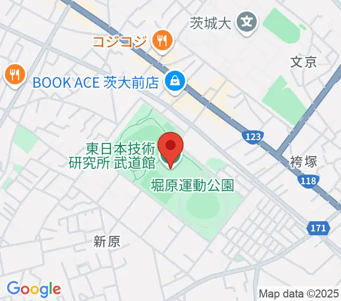 アルテンジャパン武道館の地図