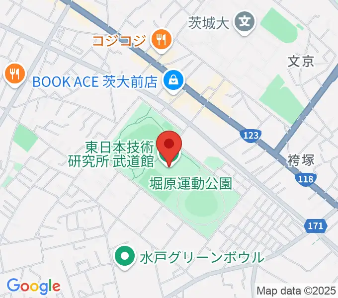 アルテンジャパン武道館の地図