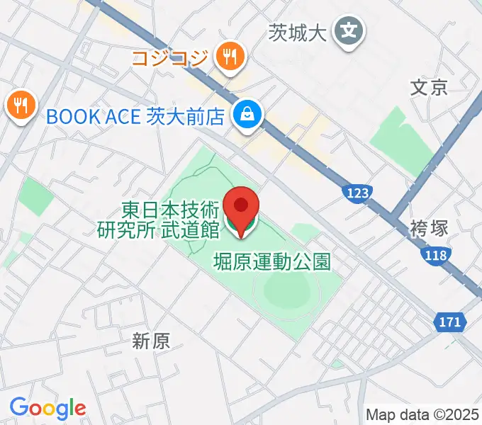 アルテンジャパン武道館の地図