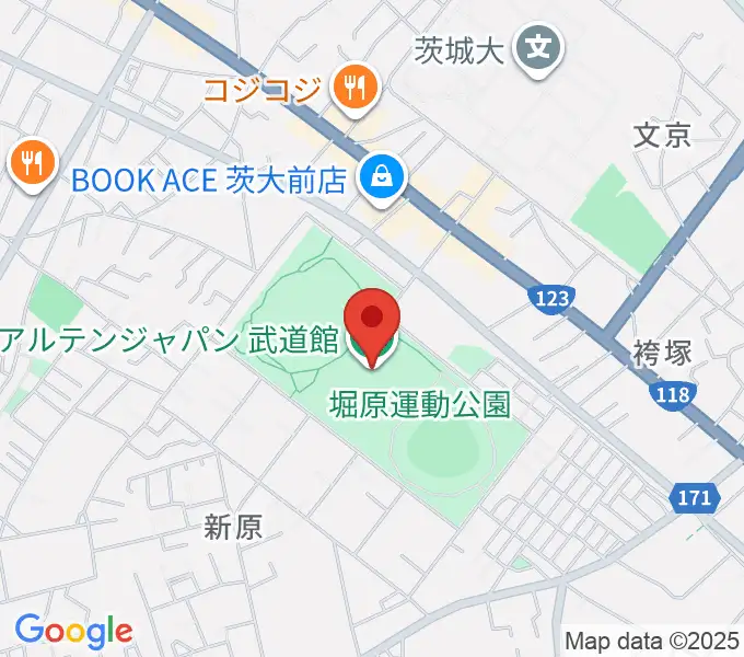 アルテンジャパン武道館の地図