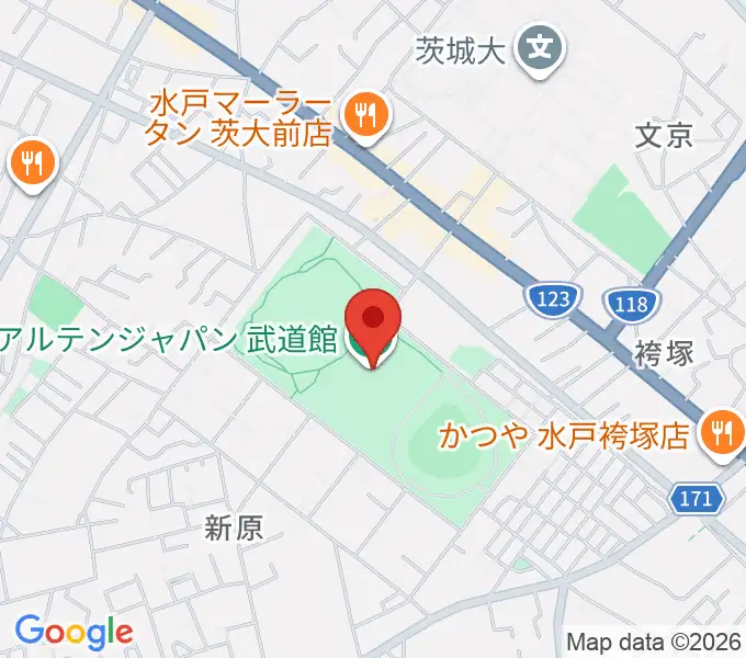 アルテンジャパン武道館の地図