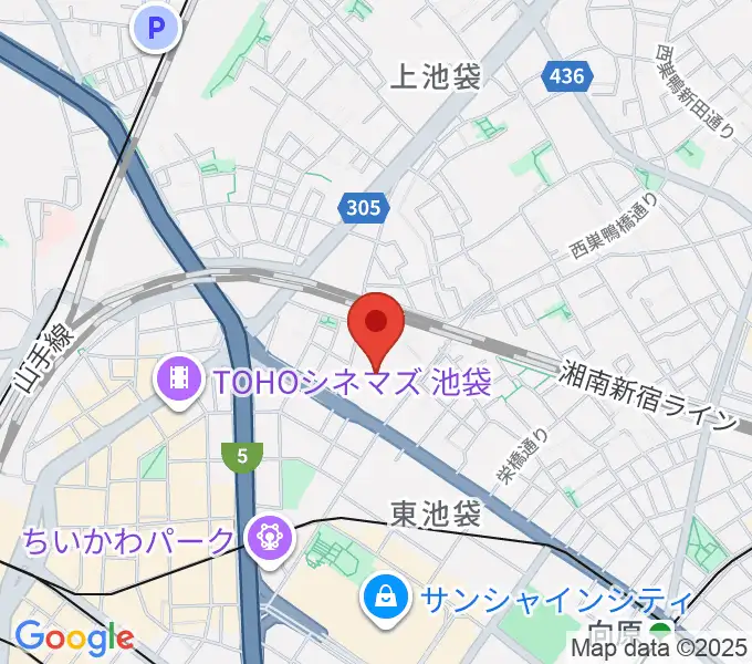 帝京平成大学冲永記念ホールの地図