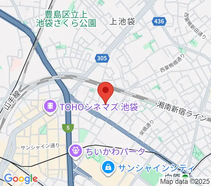 帝京平成大学冲永記念ホールの地図