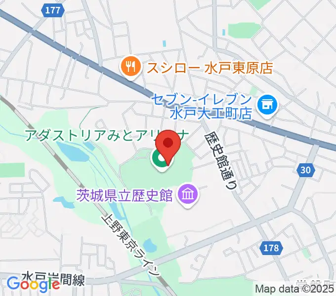 アダストリアみとアリーナの地図