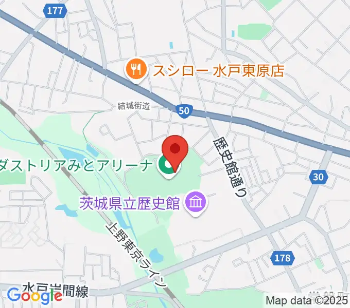 アダストリアみとアリーナの地図