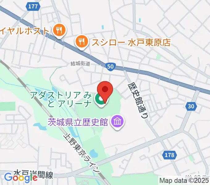 アダストリアみとアリーナの地図