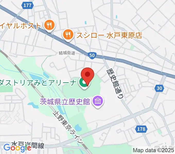 アダストリアみとアリーナの地図