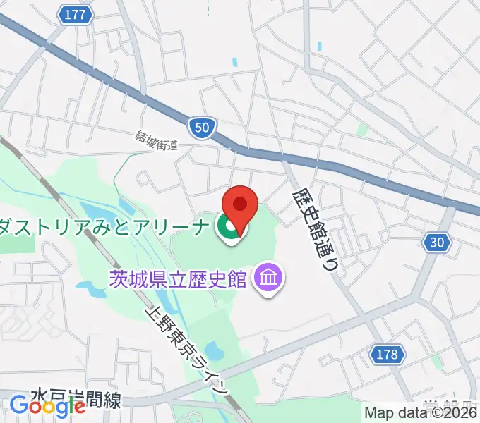 アダストリアみとアリーナの地図