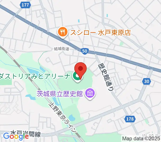 アダストリアみとアリーナの地図