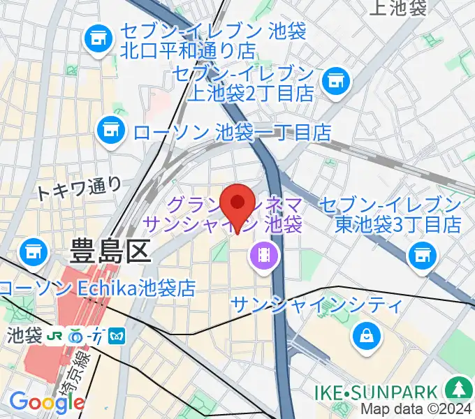 池袋harevutaiの地図