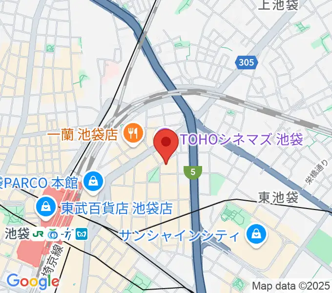 池袋harevutaiの地図