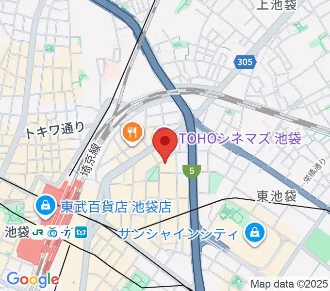 池袋harevutaiの地図