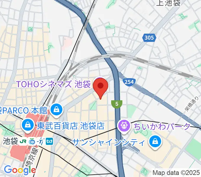 池袋harevutaiの地図