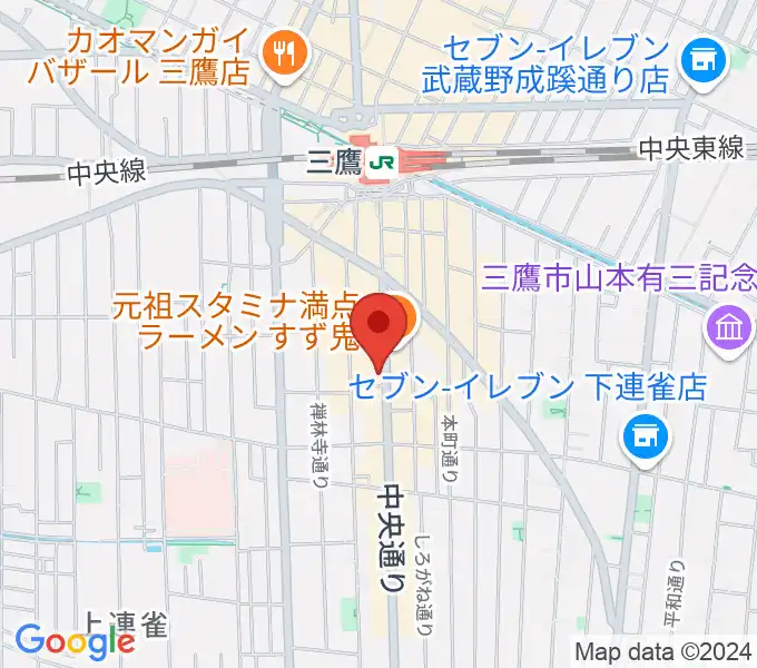 三鷹SCOOLの地図