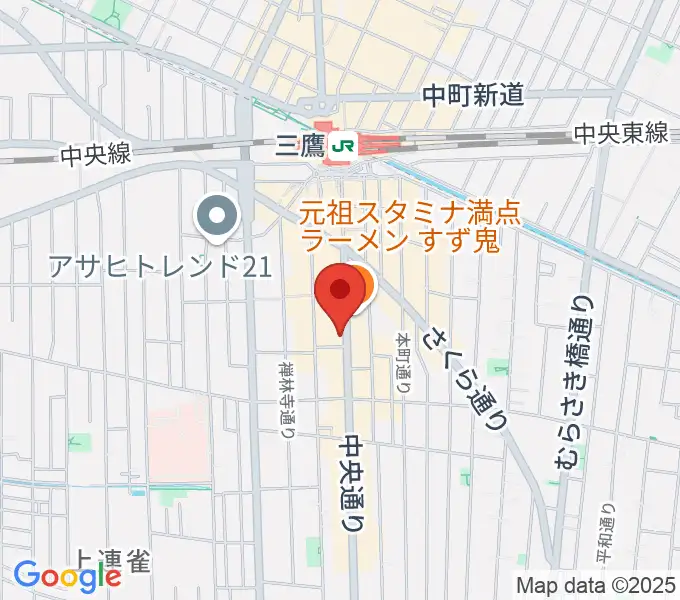 三鷹SCOOLの地図