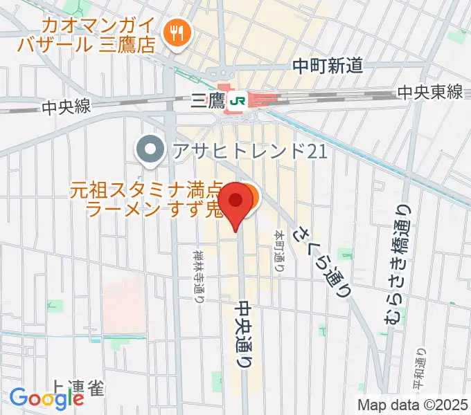 三鷹SCOOLの地図