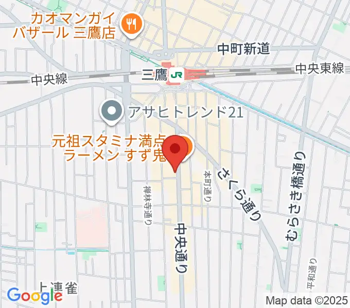 三鷹SCOOLの地図