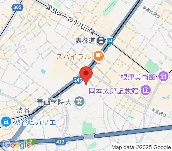 青山学院記念館の地図