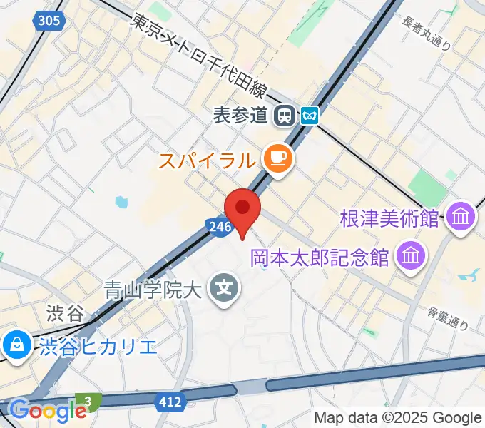 青山学院記念館の地図