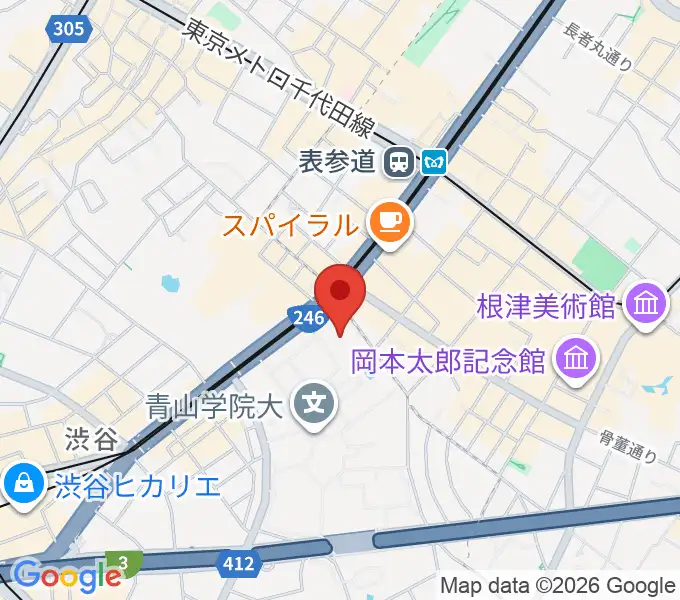 青山学院記念館の地図