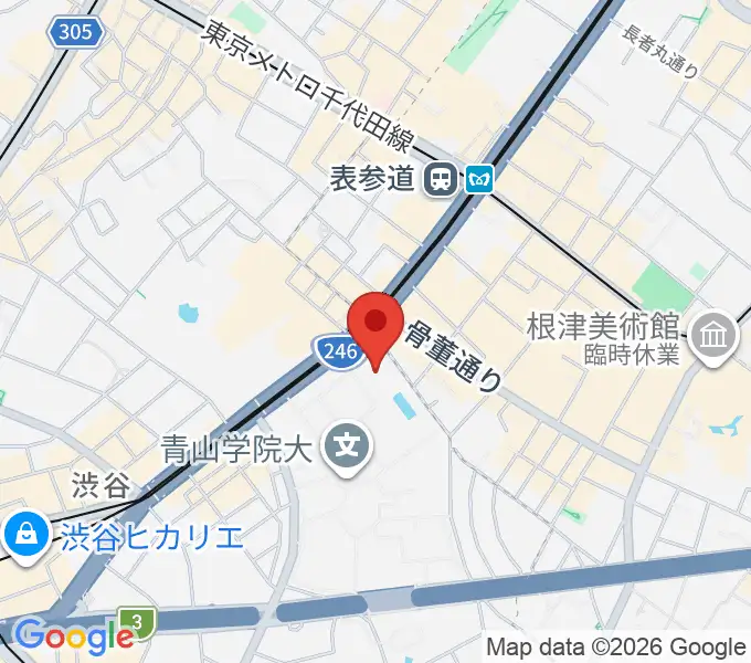 青山学院記念館の地図