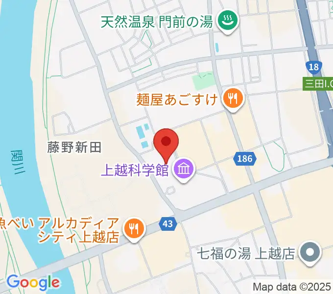 リージョンプラザ上越の地図