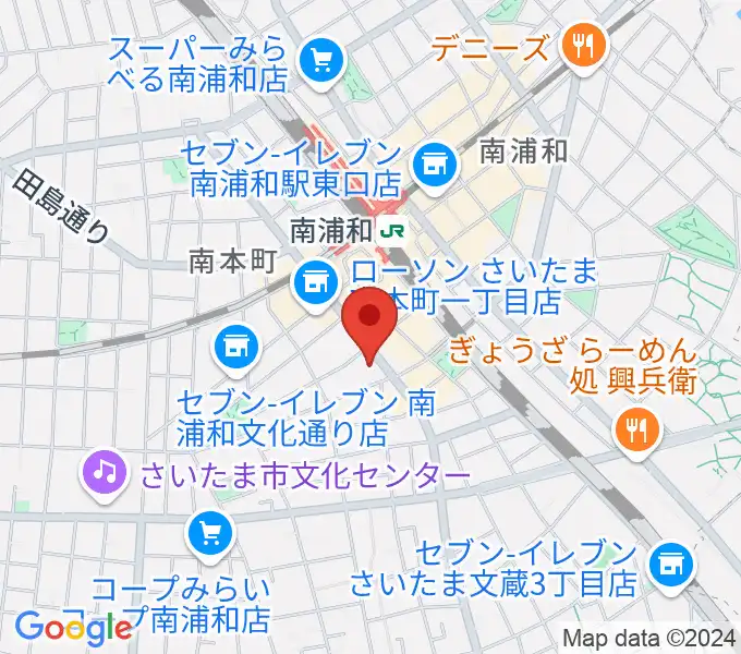 スタジオパックス南浦和店の地図