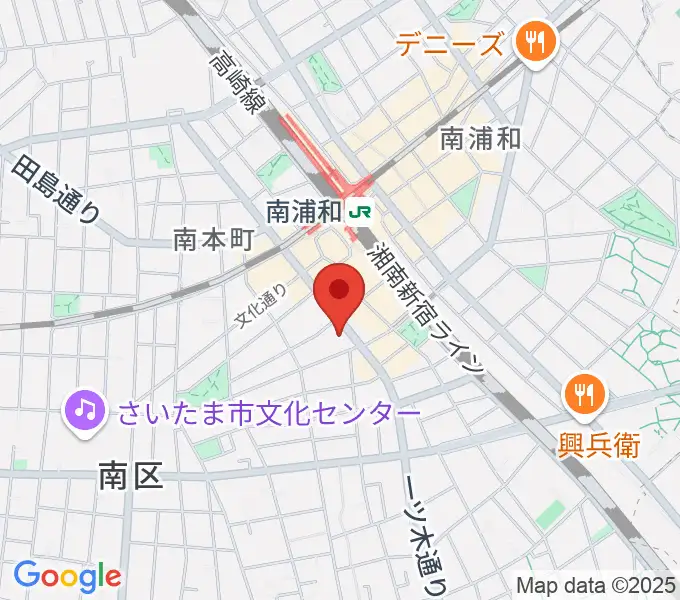 スタジオパックス南浦和店の地図