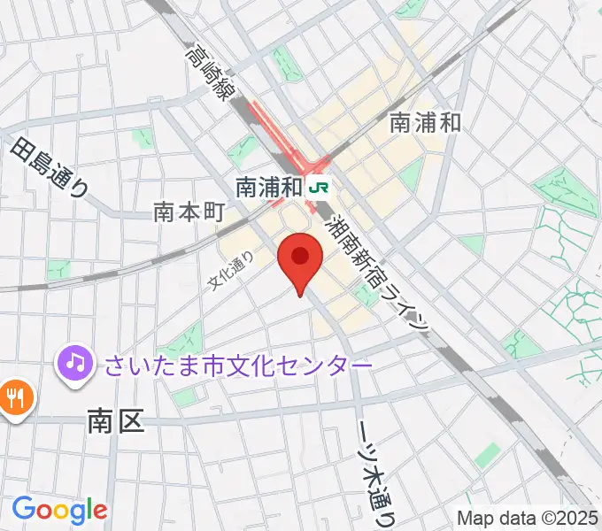 スタジオパックス南浦和店の地図