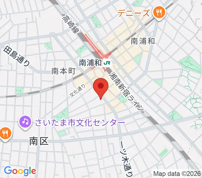 スタジオパックス南浦和店の地図