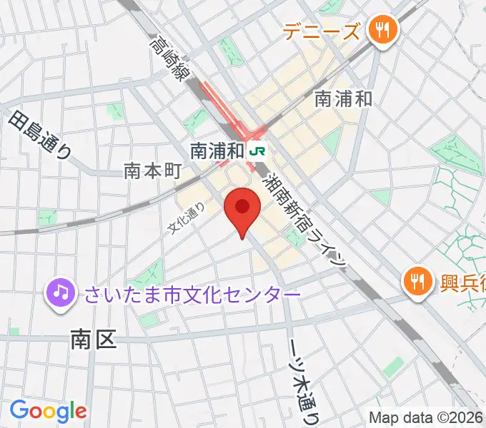 スタジオパックス南浦和店の地図
