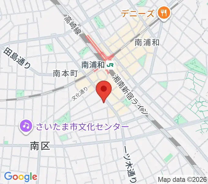 スタジオパックス南浦和店の地図