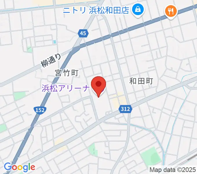 浜松アリーナの地図