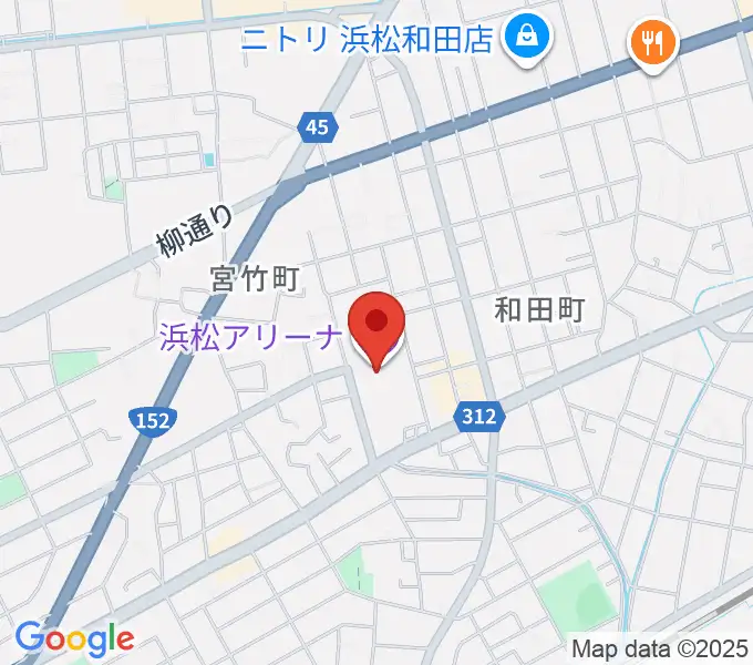 浜松アリーナの地図