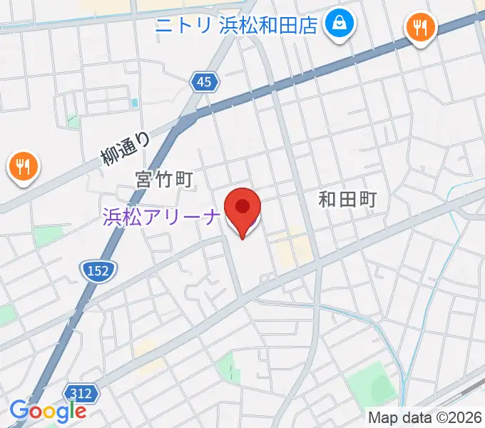 浜松アリーナの地図